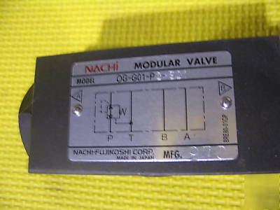 Nachi og-G01-P2-E21 valve nos in orig bag guaranteed