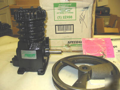 Speedaire 2Z498B single stage cast iron compressor pump