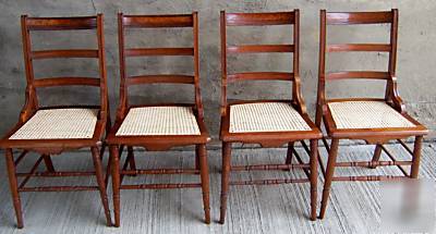 #12 vtg.oak, metal industrial drafting stool w/footrest