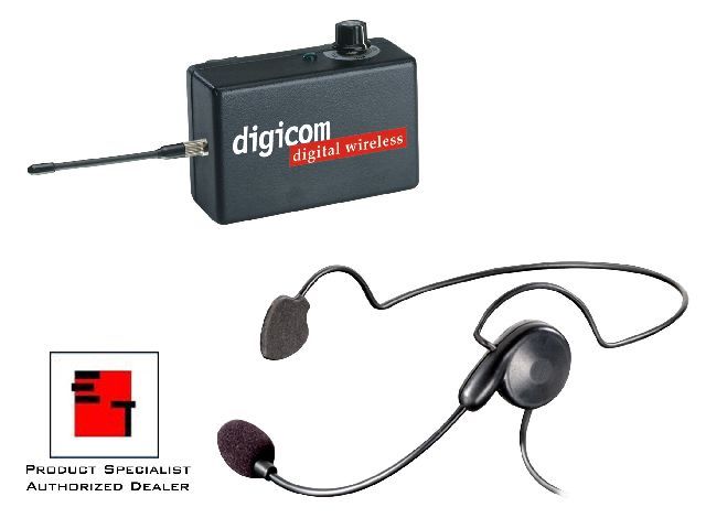 2-person eartec digicom duplex wireless intercom set