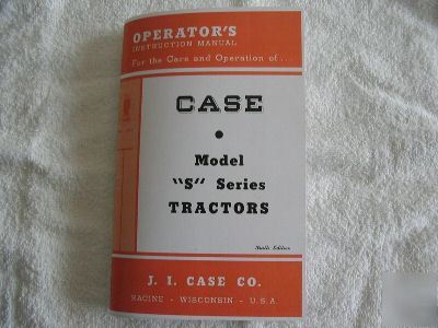 Case s sc so operator's manual 