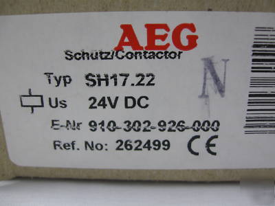 Eec aeg lighting contactor SH17-22 24V dc coil, 30AMP 