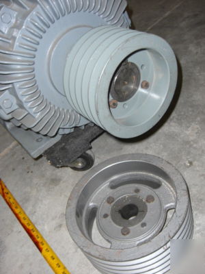 New 30 hp general electric motor, w/ pulleys