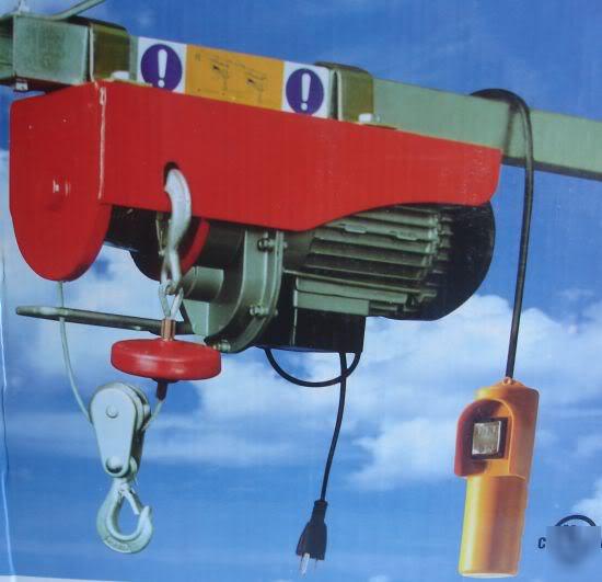 New electric hoist & remote winch ul 220/440 lb in box
