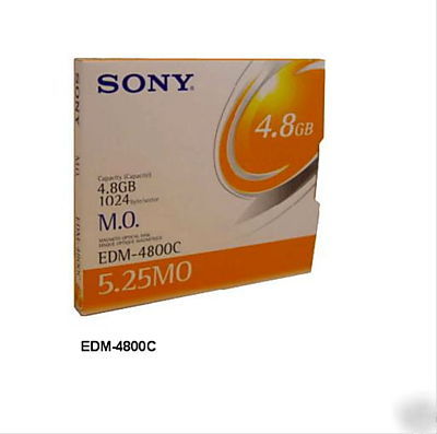 New sony magneto optical disk edm-4800C 5.25 mo 4.8GB 