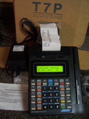 Used hypercom T7P credit card machine $ back guarantee