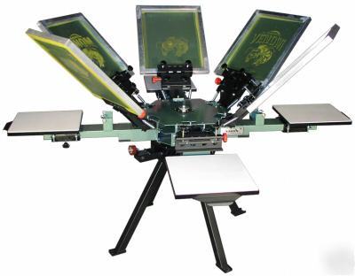 Vastex screen printing 4 color / 4 station printer