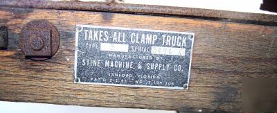 Vintage takes-all clamp truck,carton clamp dolly type 3