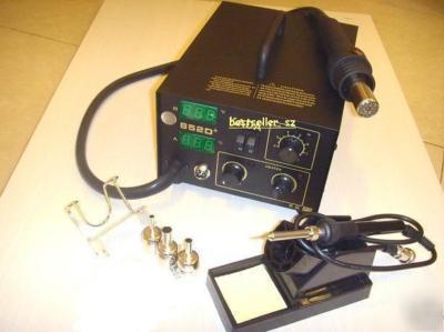 Smd rework soldering station hot air & iron 2IN1