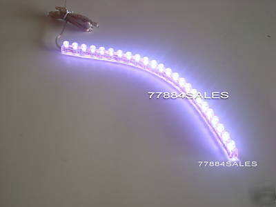 12V 24 led silicone flexible strip white light D24W 