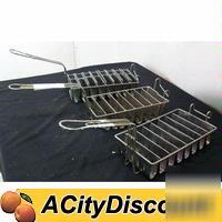 3 commercial restaurant taco shell fry fryer baskets