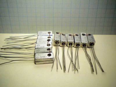 6 x GC511K + GC521K ge transistors (AC188K + AC187K)