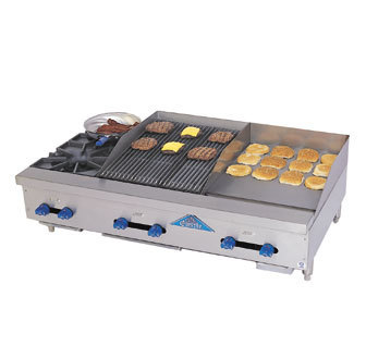 Comstock hotplate griddle charbroiler FHP48-18-1.5RB