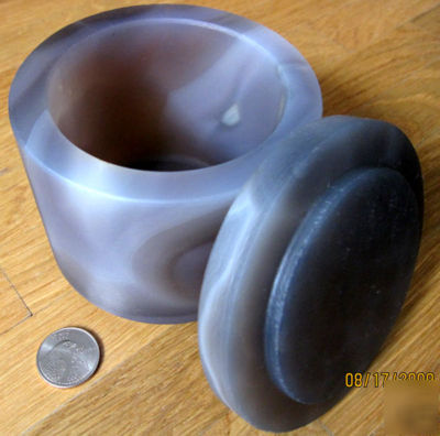 Lab ball mill jar agate teflon zirconia ceramic st. st.