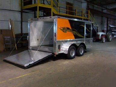 New 2010 cargo mate enclosed motorcycle trailer