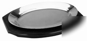 Oval sizzle platter base - 13 1/2'' x 1/2'' - JR4492