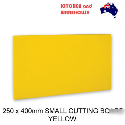 Plastic cutting / chopping board, 25X40CM small- yellow