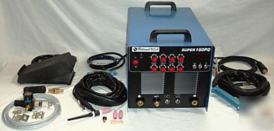 SUPER160P tig welder pulse 160A, mma, 40A plasma cutter