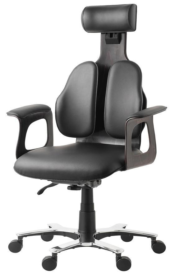 Executive office computer desk chair headrest duoback