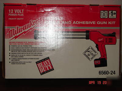 Milwaukee 6560-24 12-volt caulk gun 