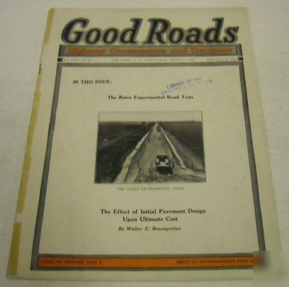 Good roads 1922 magazine vol. 62, no. 25