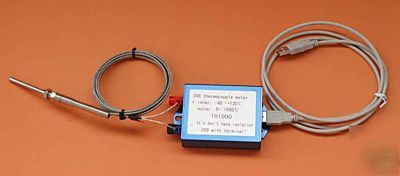 Usb thermocouple, outer 0~1024C, inner -40~+120C,TH1000