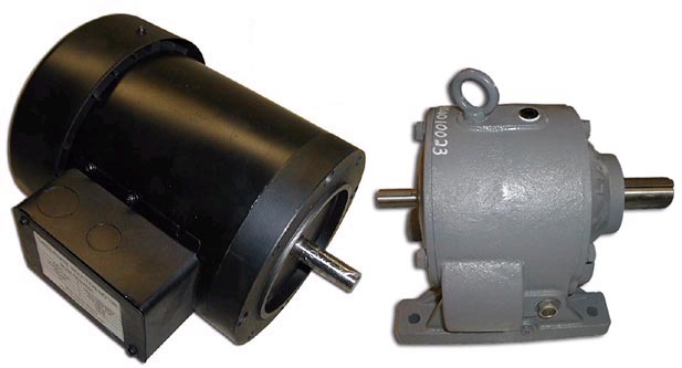 2 hp motor & helical gear reducer 30 to 1 free shipping