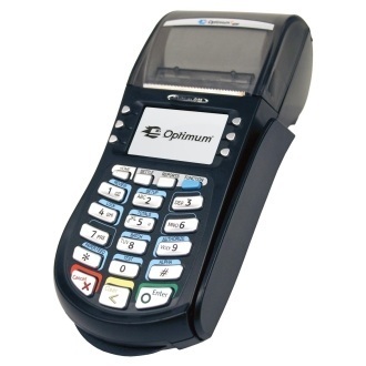 Hypercom optimum T4210 dial credit card terminal pci 