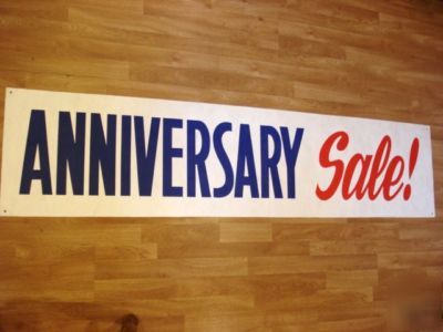 New large anniversary sale banner sign - 17 x 72