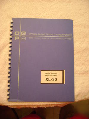 Ogp xl-30 manual