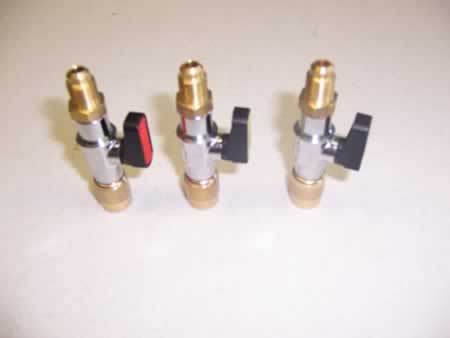 Refco 4493525 4493738 4493533 set of 3 ball valves