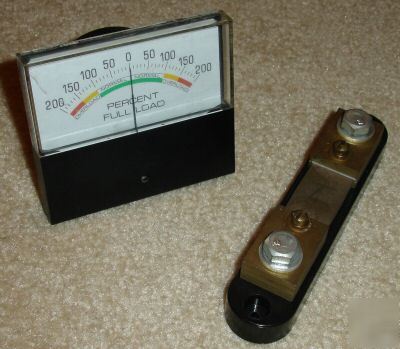 Dc current shunt and panel meter 75 amp empro