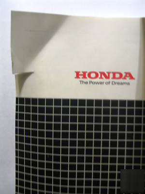 Honda water pump oem owner's manual WD20X/WD30X WD20/30