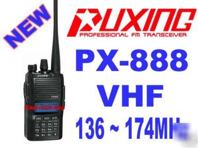 Puxing px-888 vhf 136-174MHZ radio & earpiece (px-328)