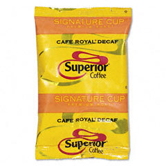 Superior coffee caf royal ground decaffeinated gourmet