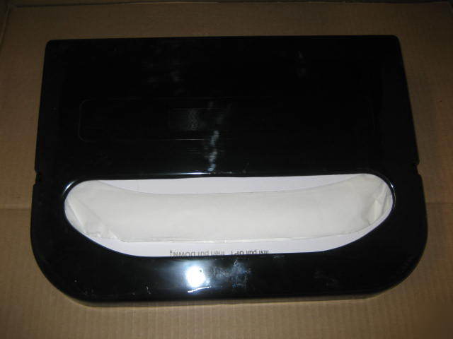 1/2 fold toilet set cover dispenser black