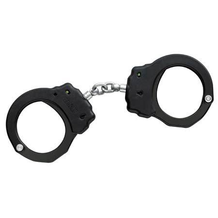 Asp police black chain aerospace aluminum handcuffs