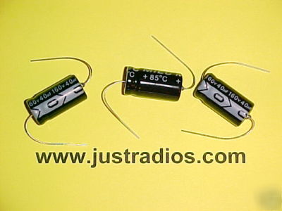 40UF @ 160V axial leaded electrolytic capacitors:qty=11