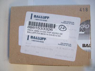 Balluff bes 356-E5-c-S4 24V prox sensors (box of 10)