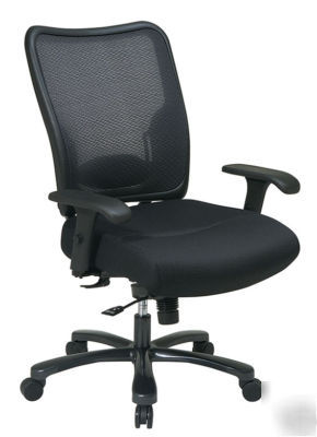 Medback big/tall air grid chair with adjustable lumbar