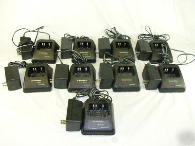 Motorola RPX4747A battery chargers - lot of 9