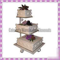 New 3 tier square cake stand wedding cake stand, 23
