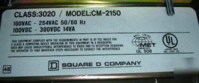 Powerlogic square d circuit monitor panel 3020 cm-2150 