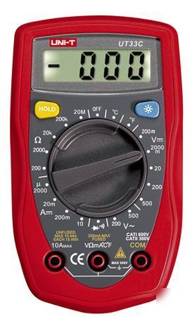 Uni-t palm multimeter volt amp ohm temperature UT33C