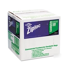 Ziploc sandwich BAGSRESEALABLE12 mil THICK612X6 clear