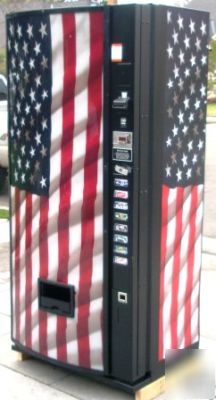 Dixie narco bubble front 440 soda vending machine used