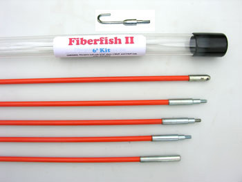 Fiberfish ii 30' fiberglass wire pull rods kit