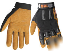 Klein 40069 journeyman K4 leather work gloves- xl