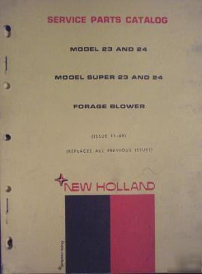 New holland 23, 24 & supers forage blowers parts manual