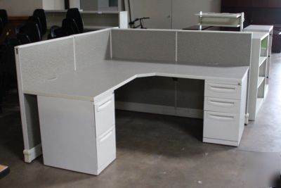 Nice anderson hickey 6X6 low wall cubicle workstations